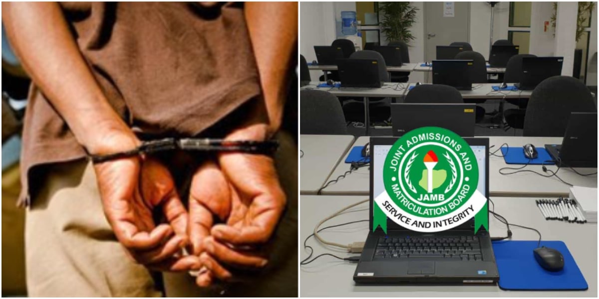 UPDATE : Man at JAMB CBT Centre who stole 15-year-old girl's number from the system to chat with her arrested