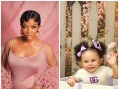 Toke Makinwa Melts Hearts as She Unveils Daughter Yakira’s Face on First Birthday