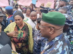 Osun First Lady Leads Women in Protest, Raises Alarm Over Alleged Voter Intimidation Ahead of Election
