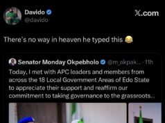 Drama as Davido Reacts to APC Governors’ Surprise Announcement, Sparks Fresh Reactions Online