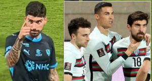 Ronaldo Demands Lifetime Ban After Fans Taunt Ruben Neves Over Late Diogo Jota